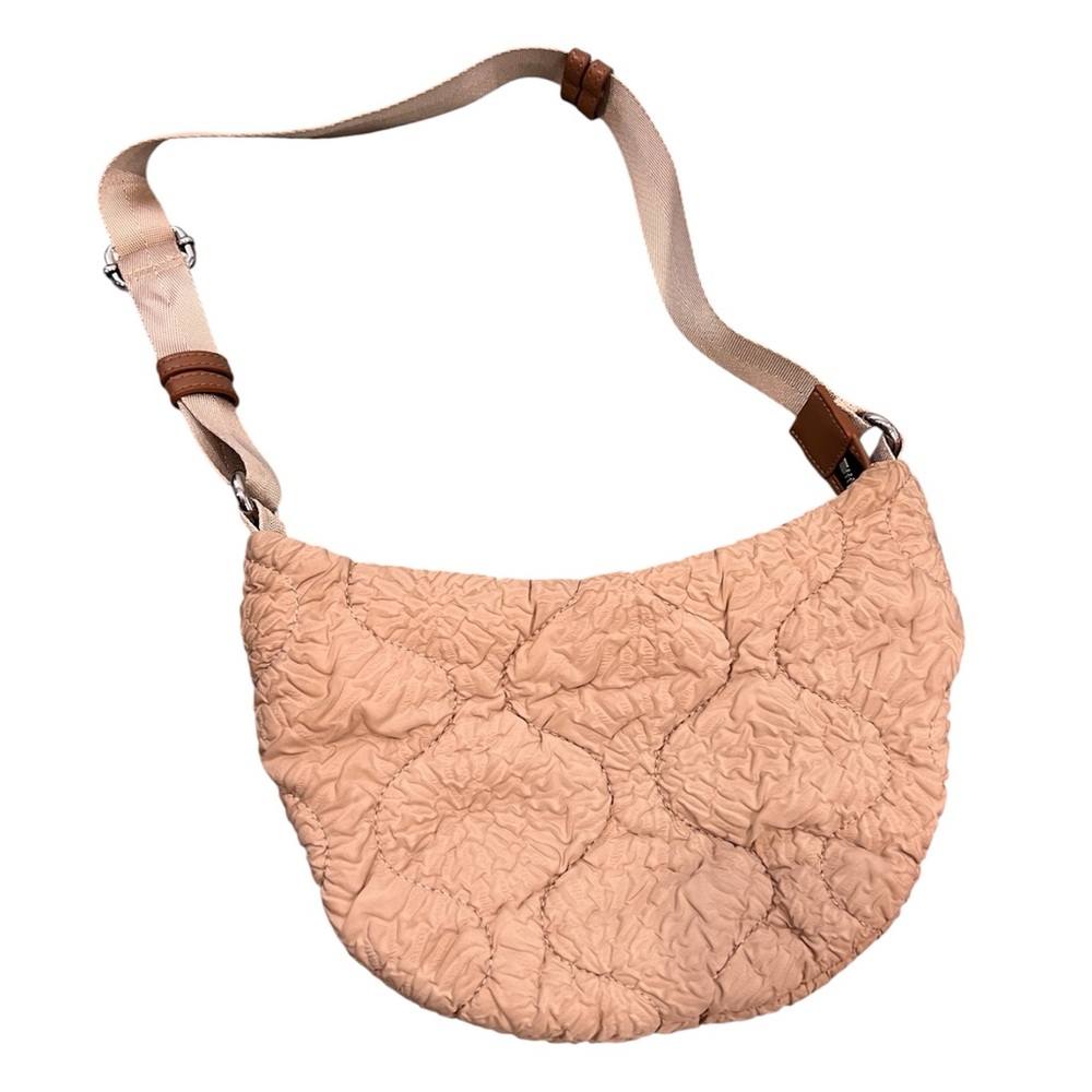 ZARA | light pink puffy purse mini hobo